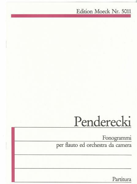 Fonogrammi : Per Flauto ed Orchestra Da Camera.