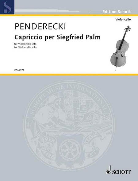 Capriccio Per Siegfried Palm : For Violoncello.