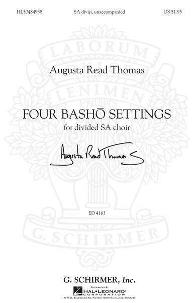 Four Basho Settings : For Children's Chorus and Piano.