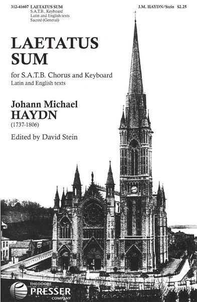 Laetatus Sum : For SATB and Keyboard / arranged by David Stein.
