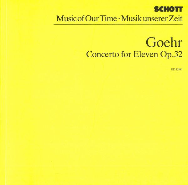 Concerto For Eleven, Op. 32.