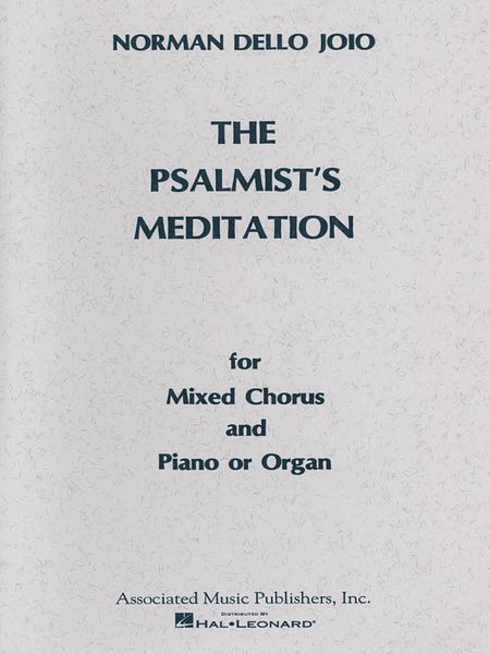 Psalmist's Meditation : SATB.