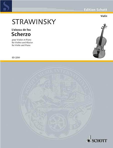 Scherzo From The Firebird : For Violin and Piano / arranged by Samuel Dushkin.