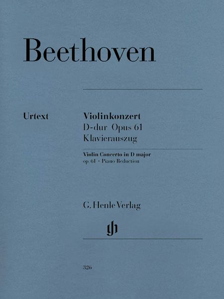 Violin Concerto In D Major, Op. 61 : Piano reduction / edited by Shin Augustinus Kojima.