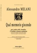 Qual Mormorio Giocondo : For Trumpet, Soprano Voice & B. C. / arr. by Antonio Frigé.