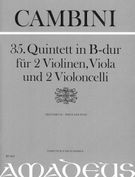 Quintet No. 35 In B Major : For 2 Violins, Viola And 2 Violoncelli / Edited By Bernhard Päuler.