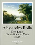 Drei Duos : Für Violine Und Viola, Op. 18 / Edited By Bernhard Päuler.