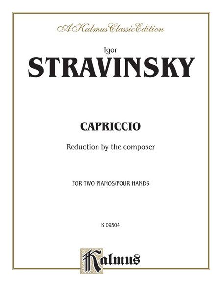 Capriccio : For Two Pianos, Four Hands.