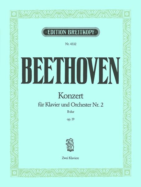 Concerto No. 2 In Bb Major, Op. 19 : For Piano and Orchestra - reduction For Two Pianos.