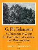34. Triosonate In G-Dur : Für Flöte, Oboe Oder Violine und Basso Continuo.