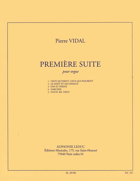 Première Suite : Pour Orgue.