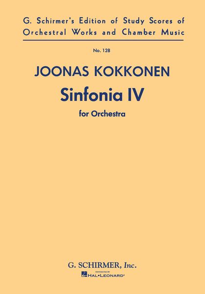 Symphony No. 4 : For Orchestra.