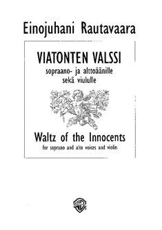 Viatonten Valssi : For SSAA Choir A Cappella.