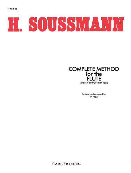 Complete Method For The Flute, V. 2 : Easy Duets / Ed. by Wilhelm Popp.