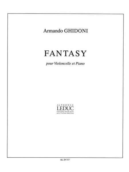 Fantasy : Pour Violoncelle Et Piano.