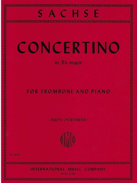 Concertino In Bb Major : For Trombone and Piano / arranged by Ostrander.