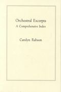 Orchestral Excerpts : A Comprehensive Index.