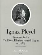 Trio In G-Dur : Für Flöte, Klarinette Und Fagott, Op. 47/2 / Edited By Bernhard Päuler.