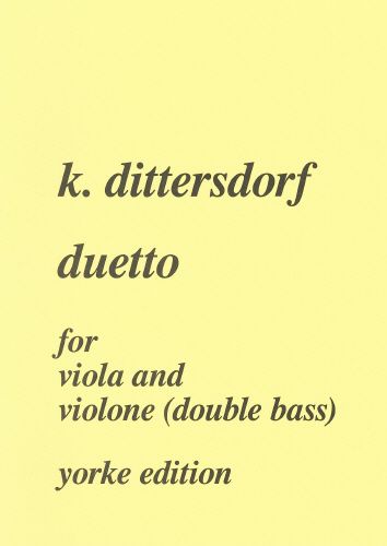 Duetto In E Flat : For Viola and Double Bass.