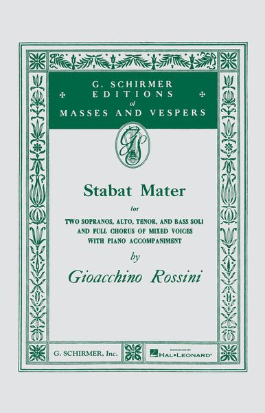 Stabat Mater : For Soloists, SATB.