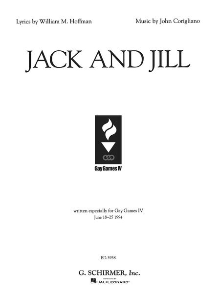 Jack and Jill / Lyrics by William M. Hoffmann.