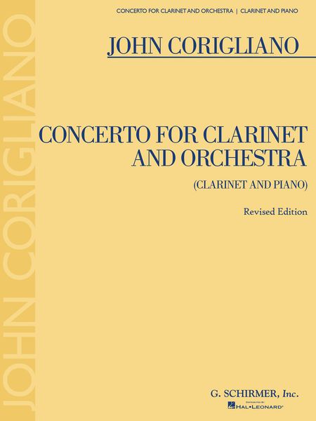 Concerto : For Clarinet and Orchestra - reduction For Clarinet and Piano.