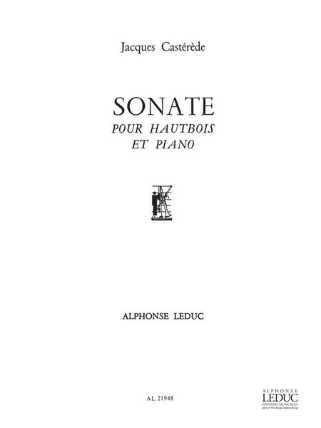 Sonate : Pour Hautbois Et Piano.