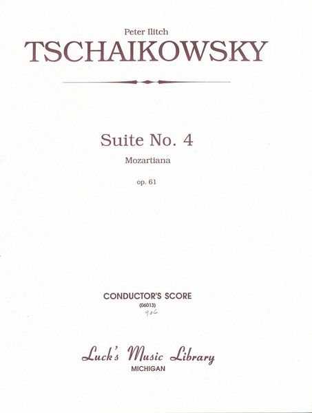 Mozartiana, Op. 61 (Suite No. 4).