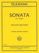 Sonata In C Major : For Flute and Piano / edited by Rampal.