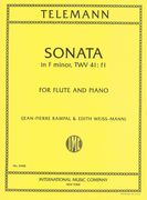 Sonata In F Minor : For Flute and Piano / edited by Jean-Pierre Rampal & Edith Weiss-Mann.