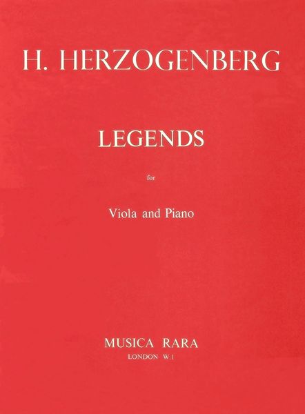 Legends : For Viola & Piano.