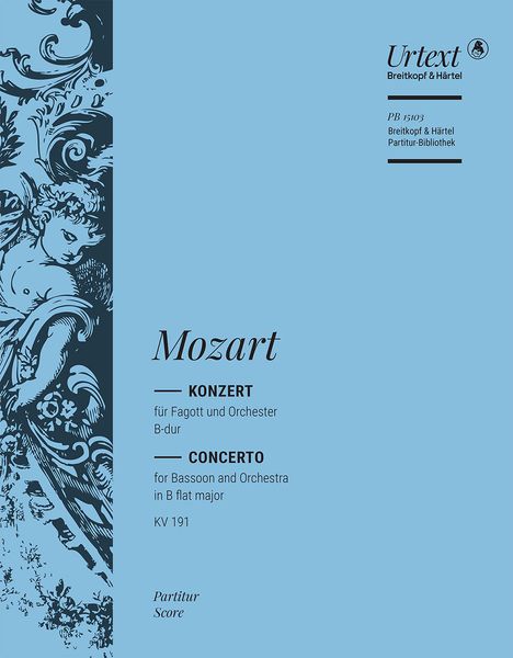 Konzert B-Dur, K. 191 : Für Fagott und Orchester / edited by Ernst Herttrich.