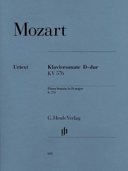 Sonate D-Dur, K. 576 / herausgegeben Von Ernst Herttrich.