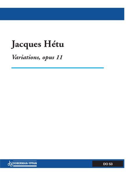 Variations, Op. 11 : For Alto Solo. Avance.