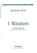 Three Miniatures : For Tuba & Piano.