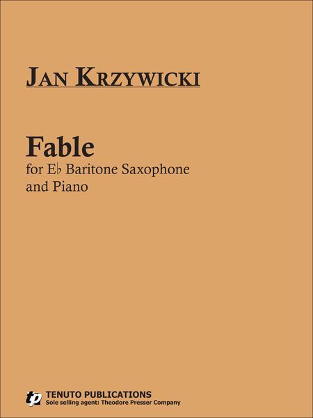 Fable : For Baritone Saxophone And Piano (2000).