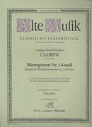 Bläserquintett Nr. 2 D-Moll : Für Flöte, Oboe, Klarinette, Horn und Fagott.