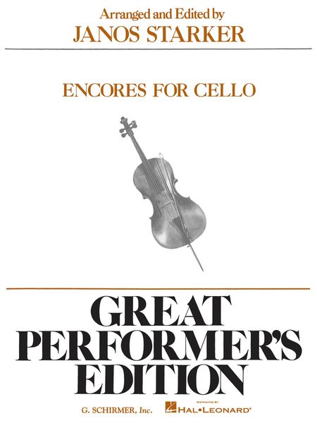 Encores For Cello.