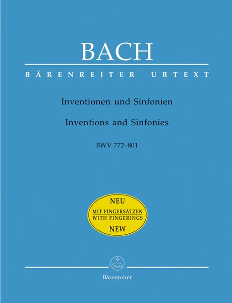 Inventionen und Sinfonien, BWV 772-801 / edited by G. von Dadelsen.