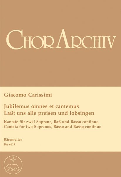Jubilemus Omnes Et Cantemus : For Two Sopranos and Bass (Or Ssb Choir) and Continuo.