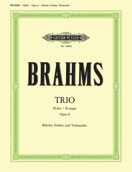 Trio, Op. 8 : Für Klavier, Violine und Violoncello.