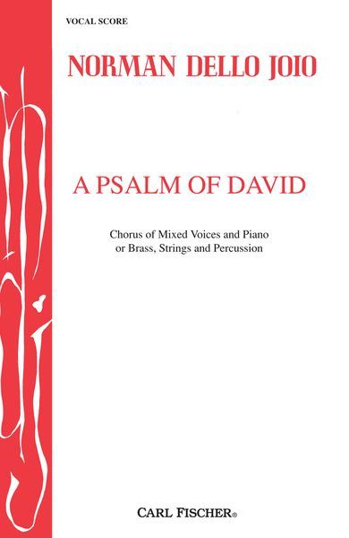 Psalm Of David : For SATB and Piano.