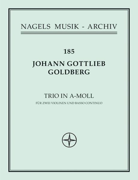 Trio (Sonate 4) A-Moll : For Two Violins and Continuo.