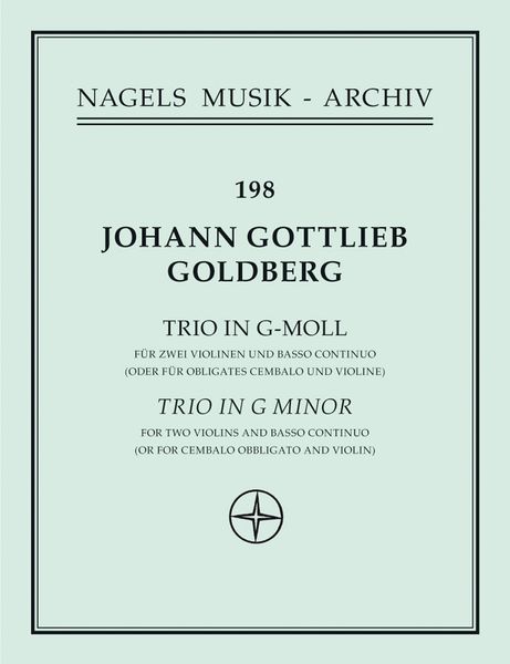 Trio (Sonate 5) G-Moll : For Two Violins and Continuo.