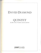 Quintet : For Flute, Oboe, Clarinet, Horn and Bassoon.