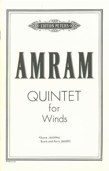 Quintet For Winds.