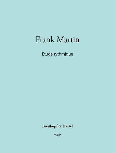 Etude Rythmique : For Piano.