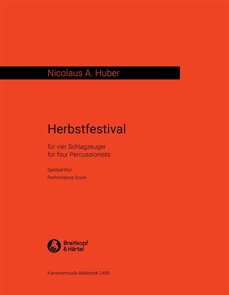 Herbstfestival : For Four Percussionists (1988).