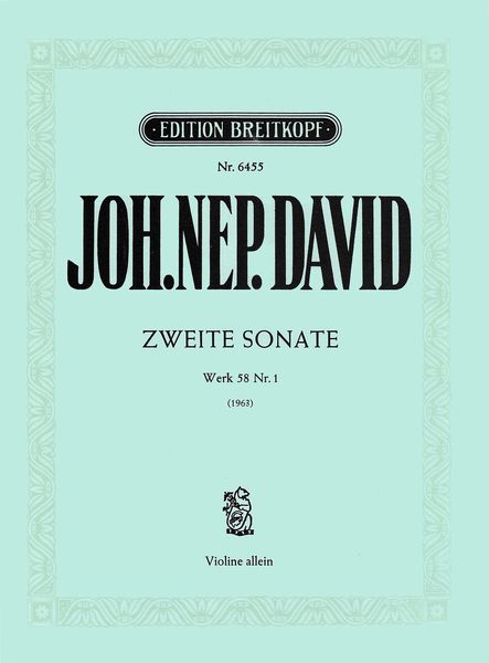 Zweite Sonate : For Solo Violin (1963).