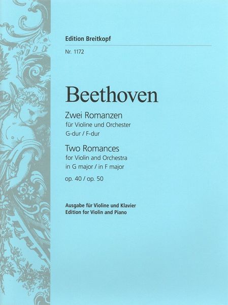 Zwei Romanzen, Op. 40 und Op. 50 : For Violin and Orchestra - Piano reduction.